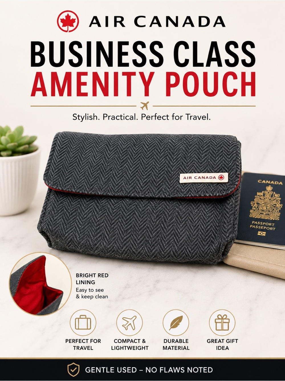 Air Canada business class pouch